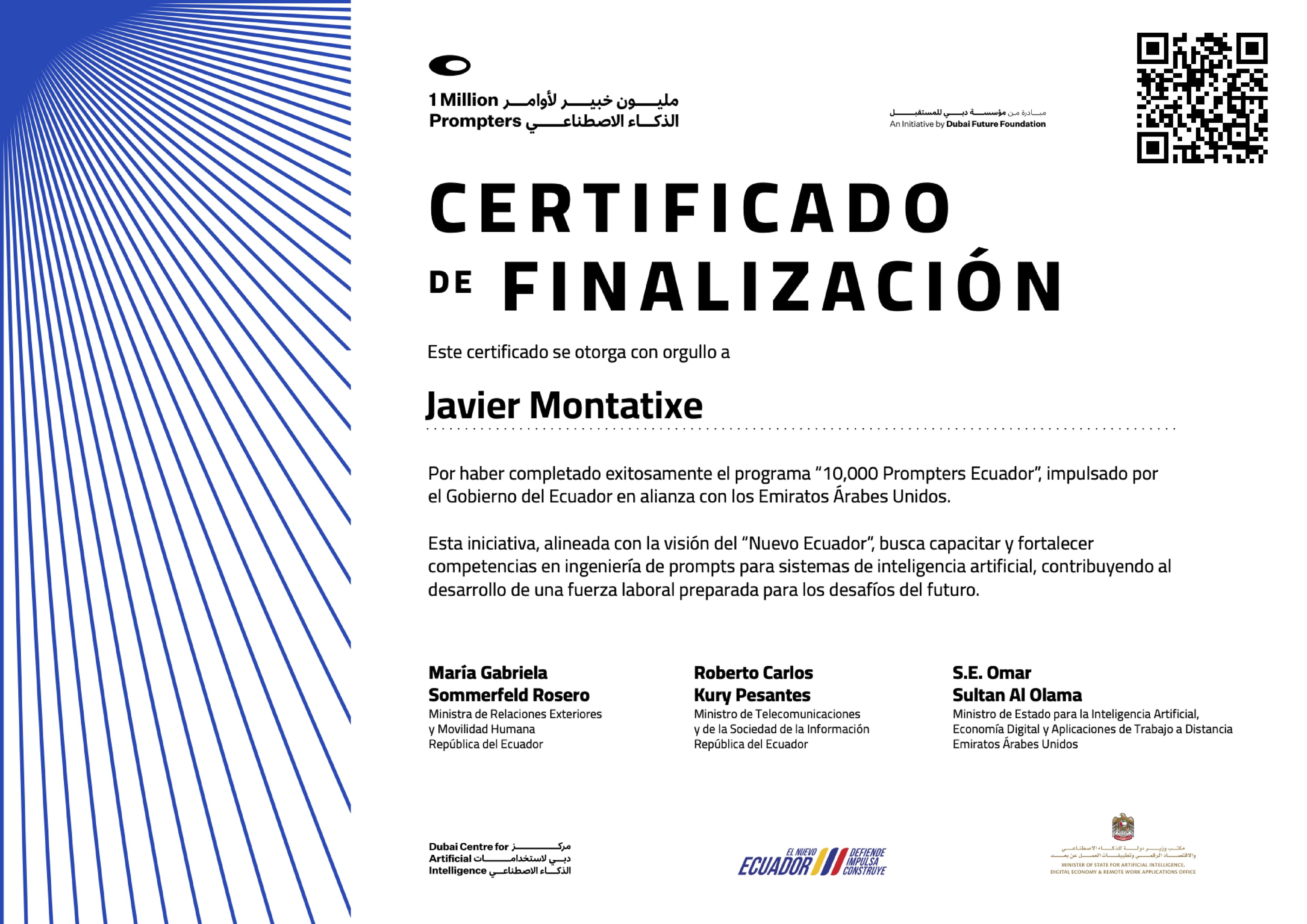 Certificado de 10,000 Prompters: AI Prompt Engineering